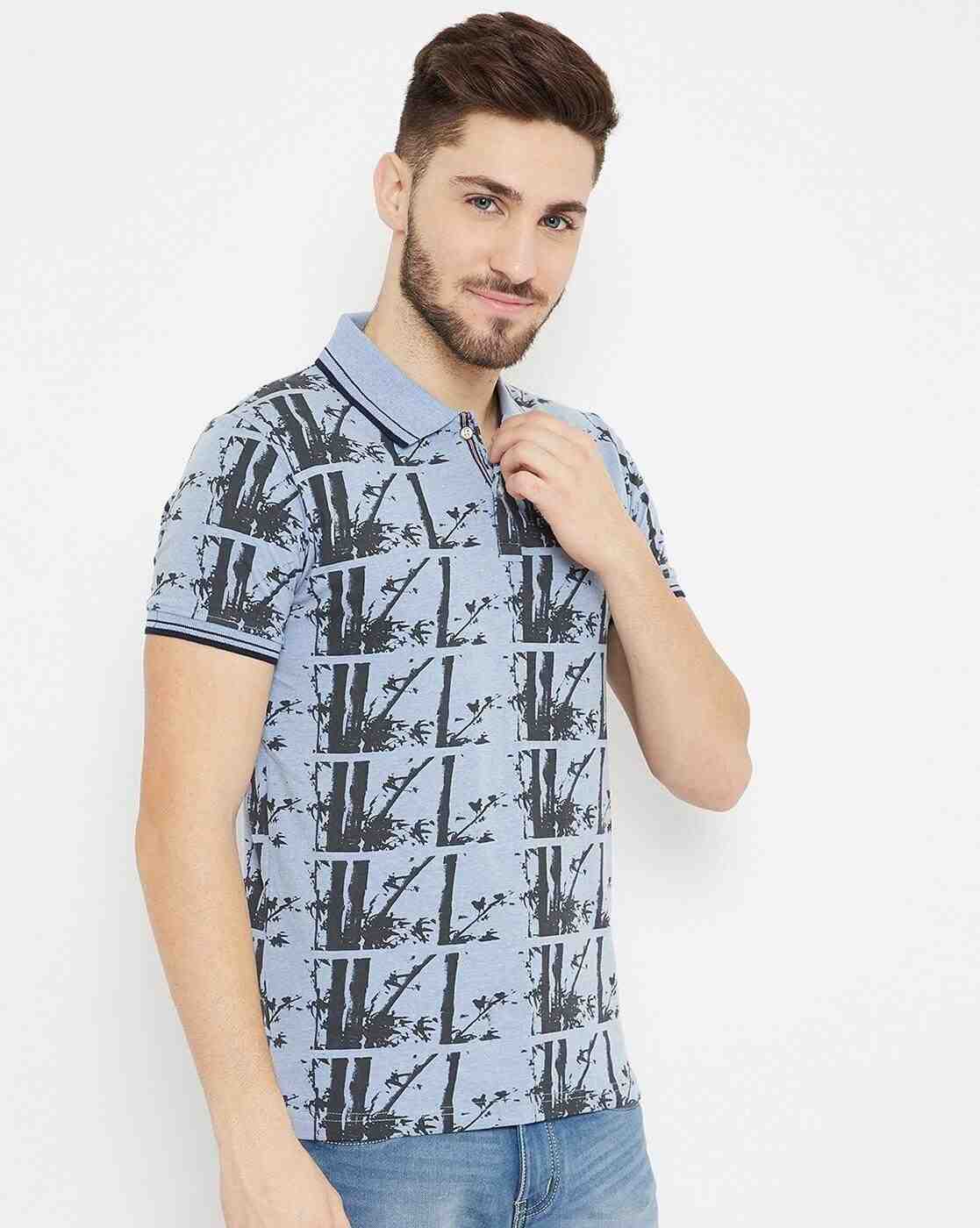 DUKE | Printed Slim Fit Polo T-shirt|3