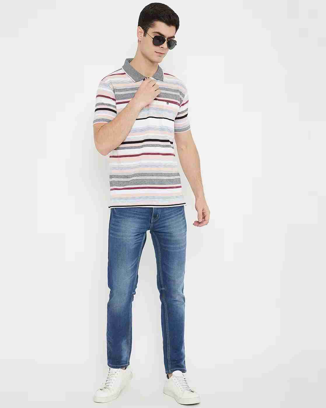 DUKE | Striped Polo T-shirt|1