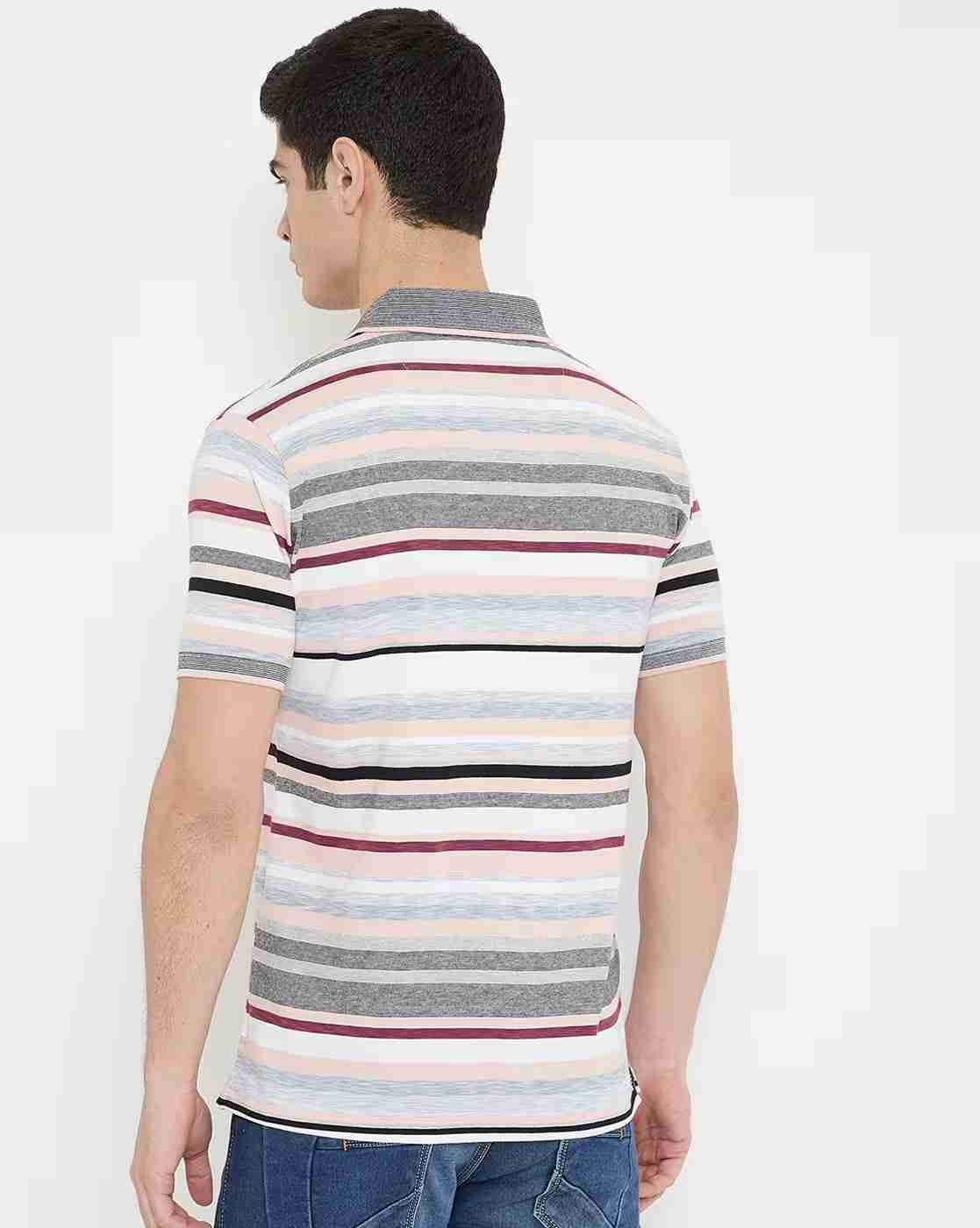 DUKE | Striped Polo T-shirt|4