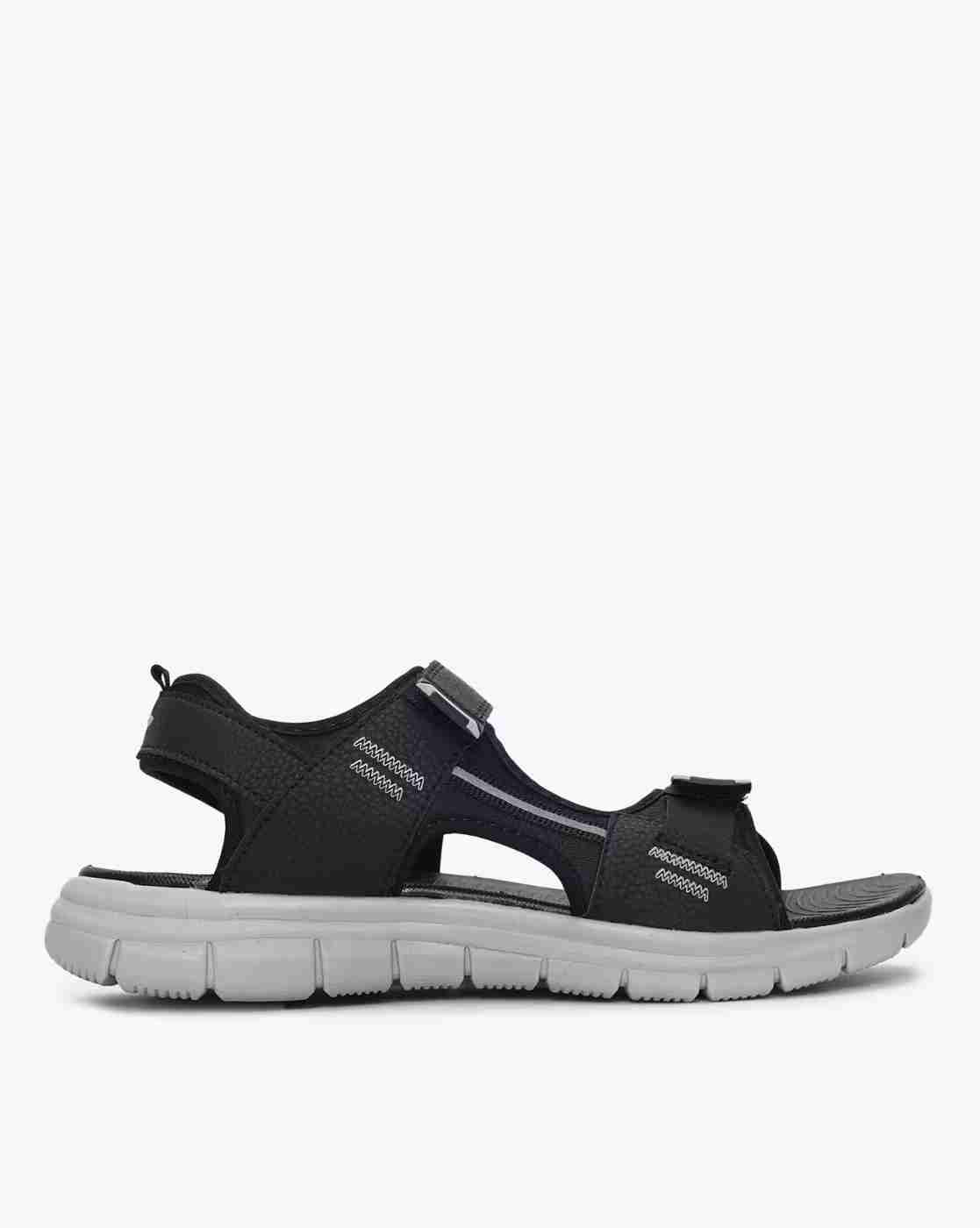 DUKE | Textured Sandals with Velcro Fastening|0