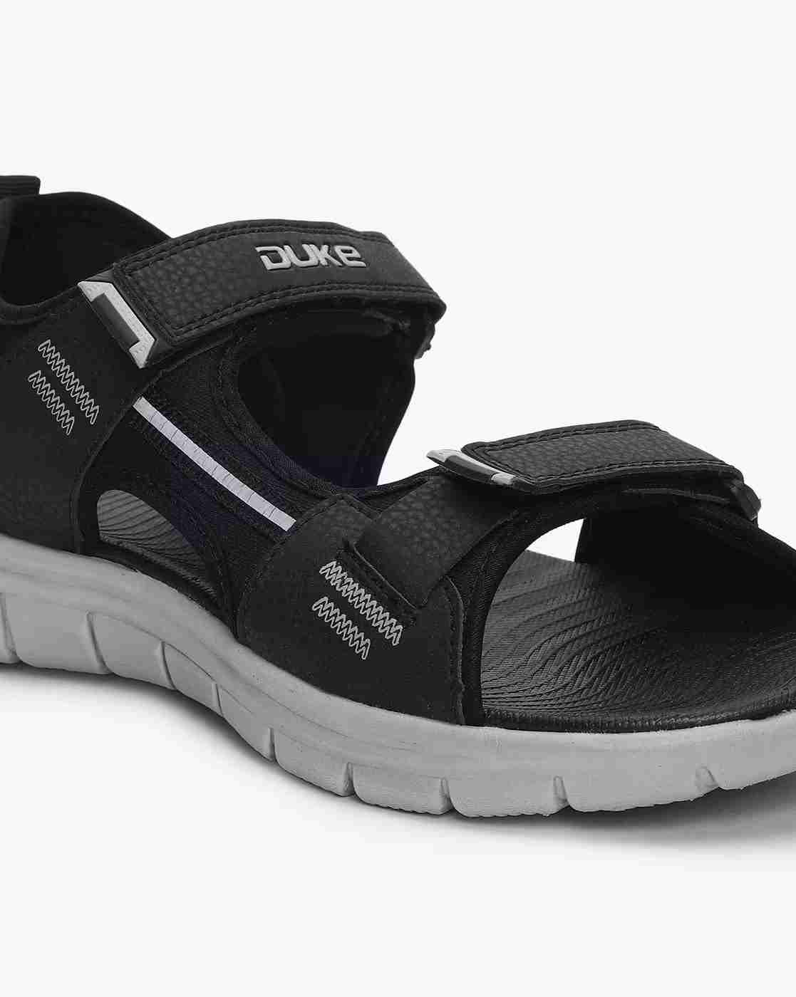 DUKE | Textured Sandals with Velcro Fastening|3