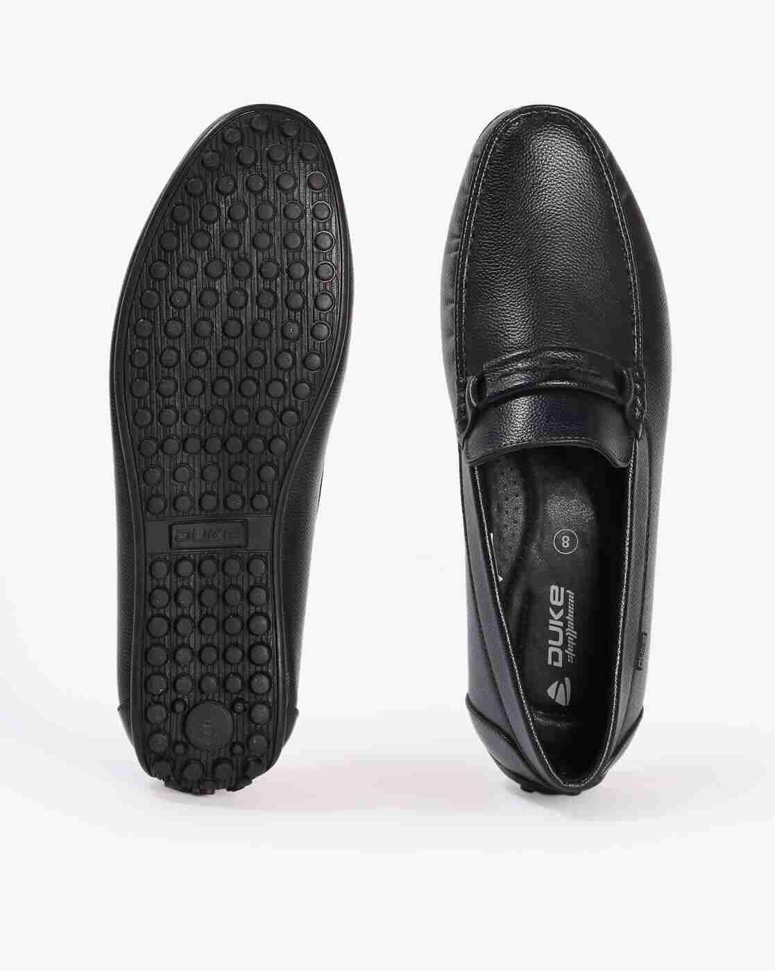 DUKE | Loafers with Stitched Overlay|1