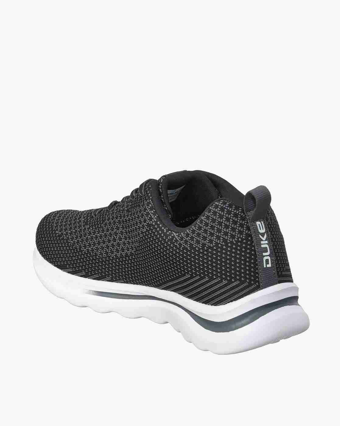 DUKE | Knitted Lace-Up Running Shoes with Push-Up Tabs|1