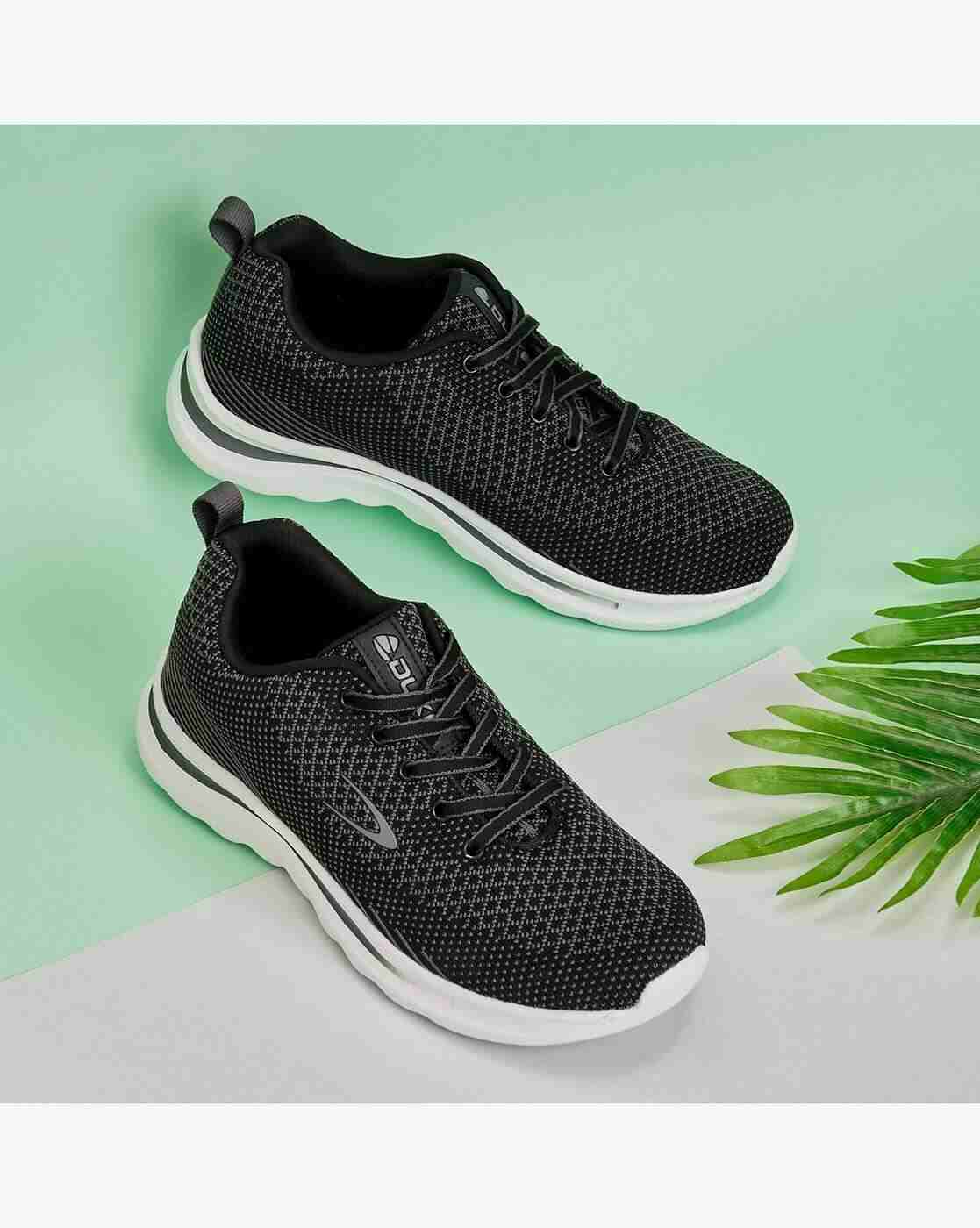 DUKE | Knitted Lace-Up Running Shoes with Push-Up Tabs|4