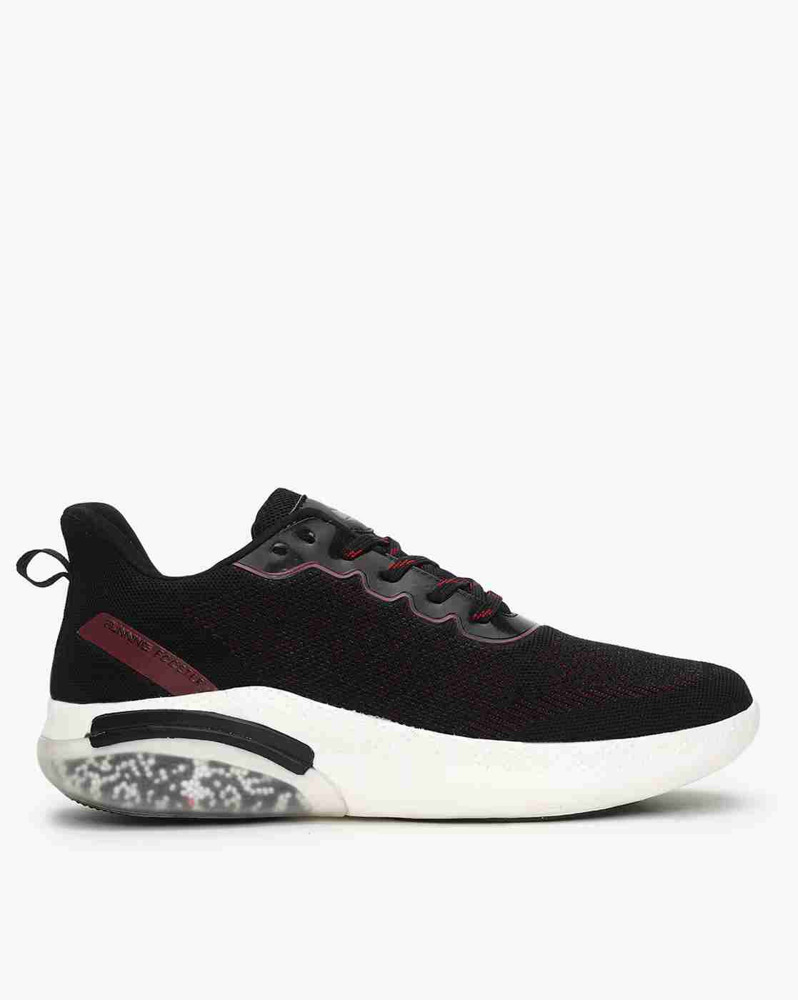 Knitted Lace-Up Running Shoes
