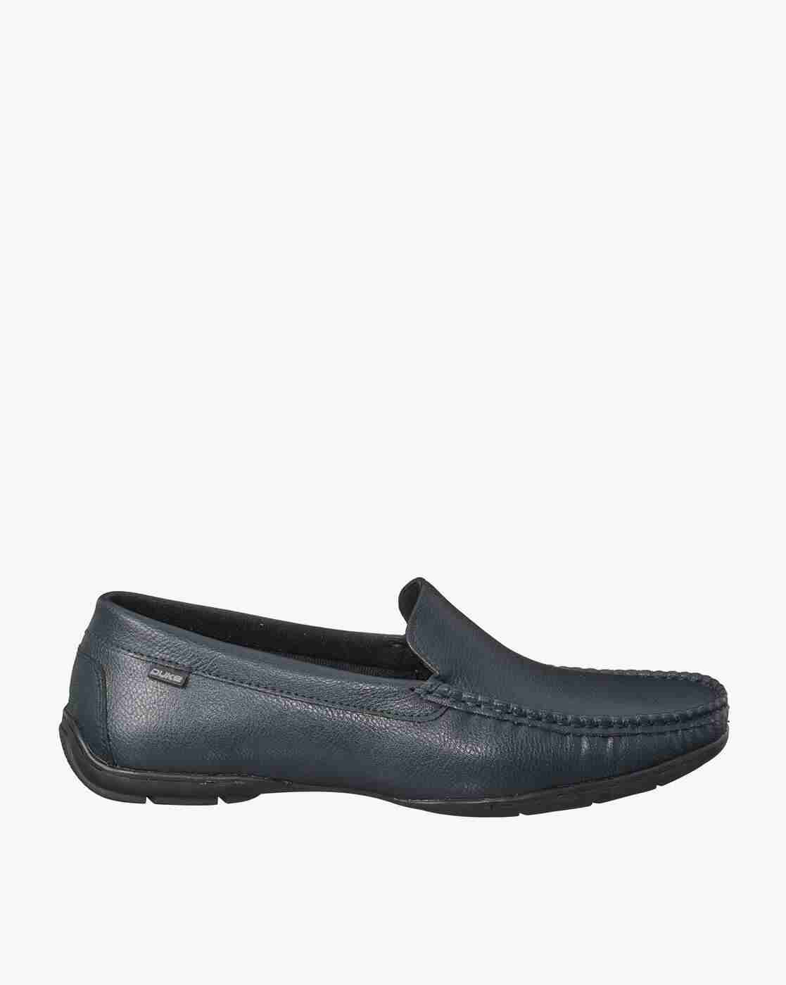 Textured Round-Toe Slip-On Casual Shoes