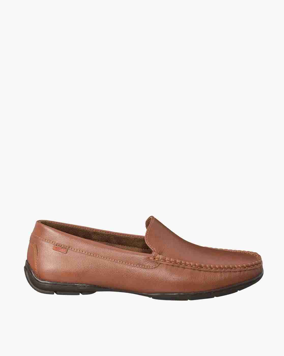 DUKE | Textured Round-Toe Slip-On Casual Shoes|0
