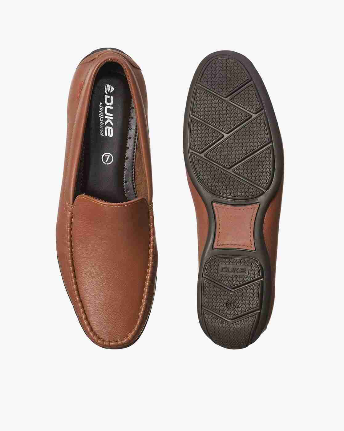 DUKE | Textured Round-Toe Slip-On Casual Shoes|2