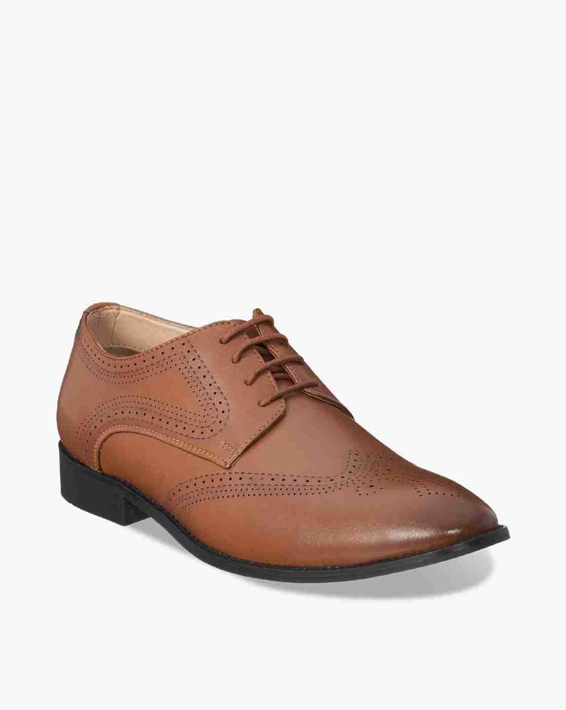 DUKE | Wing-Tip Derby Shoes with Broguing|1