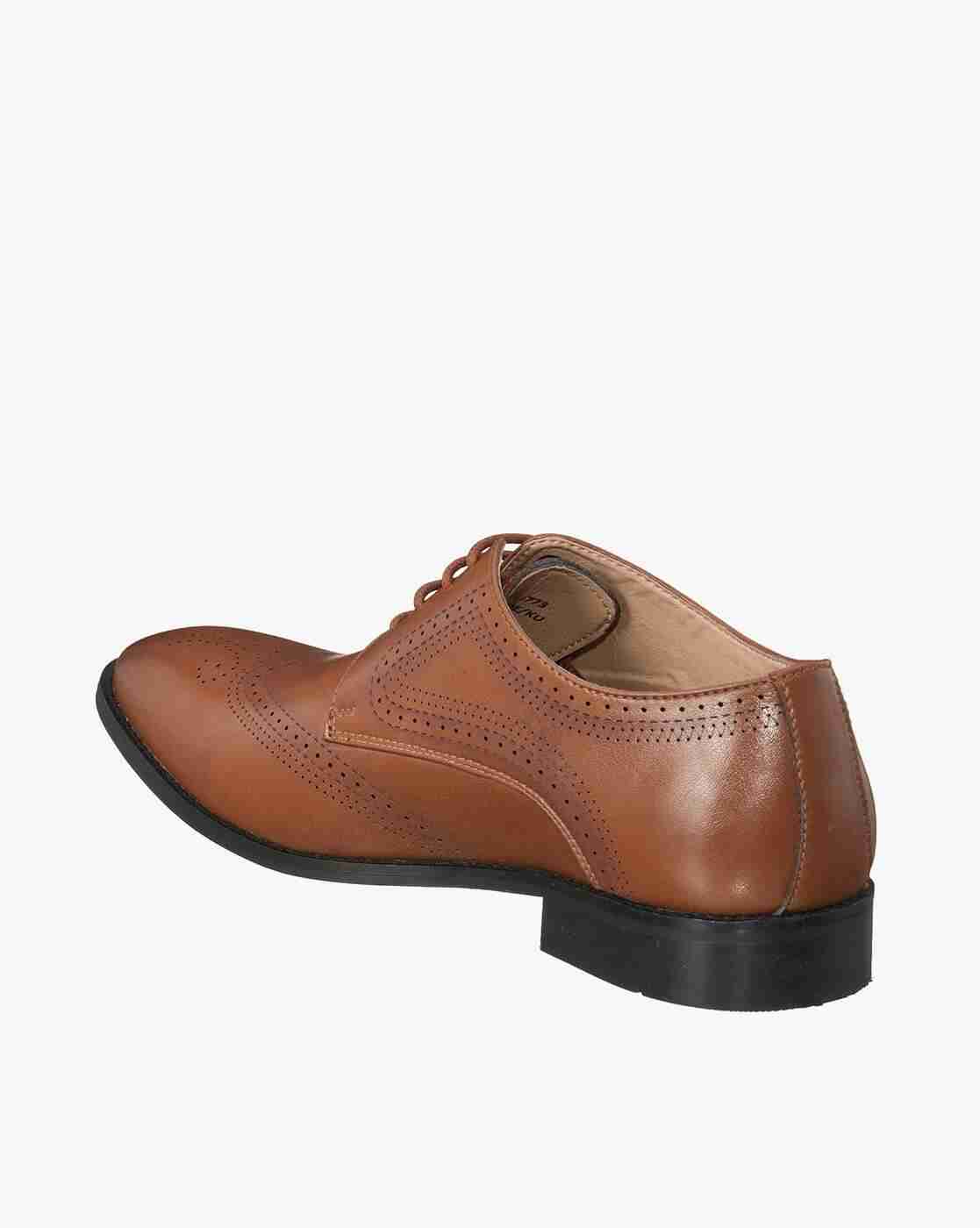 DUKE | Wing-Tip Derby Shoes with Broguing|2