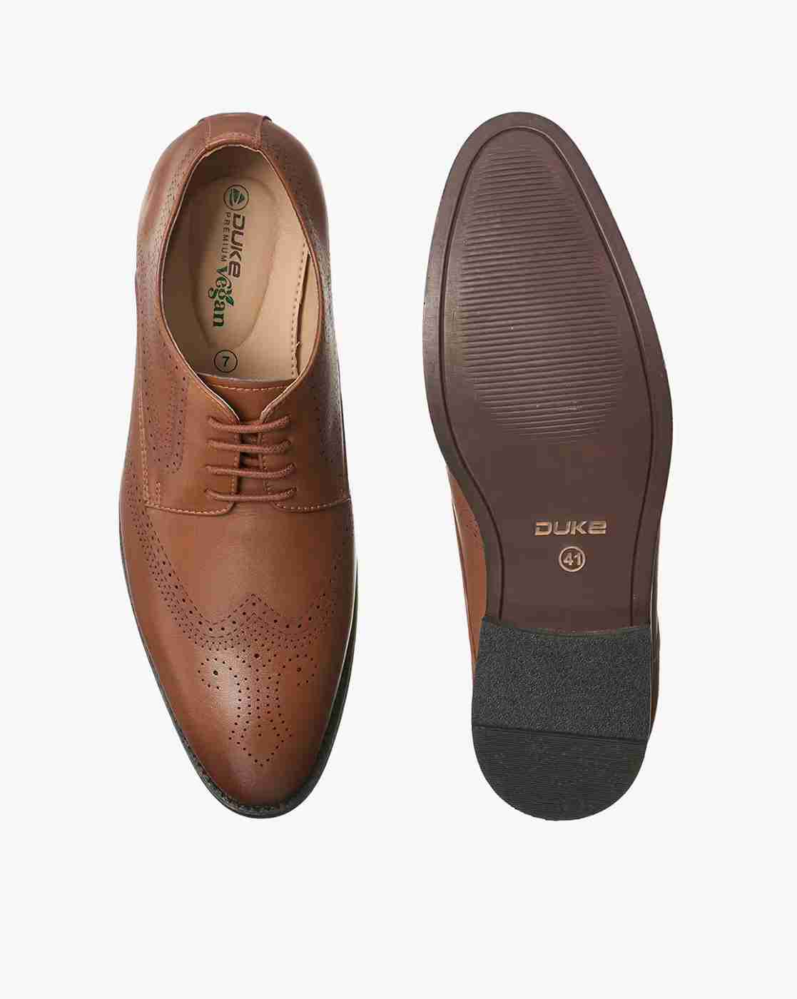 DUKE | Wing-Tip Derby Shoes with Broguing|3