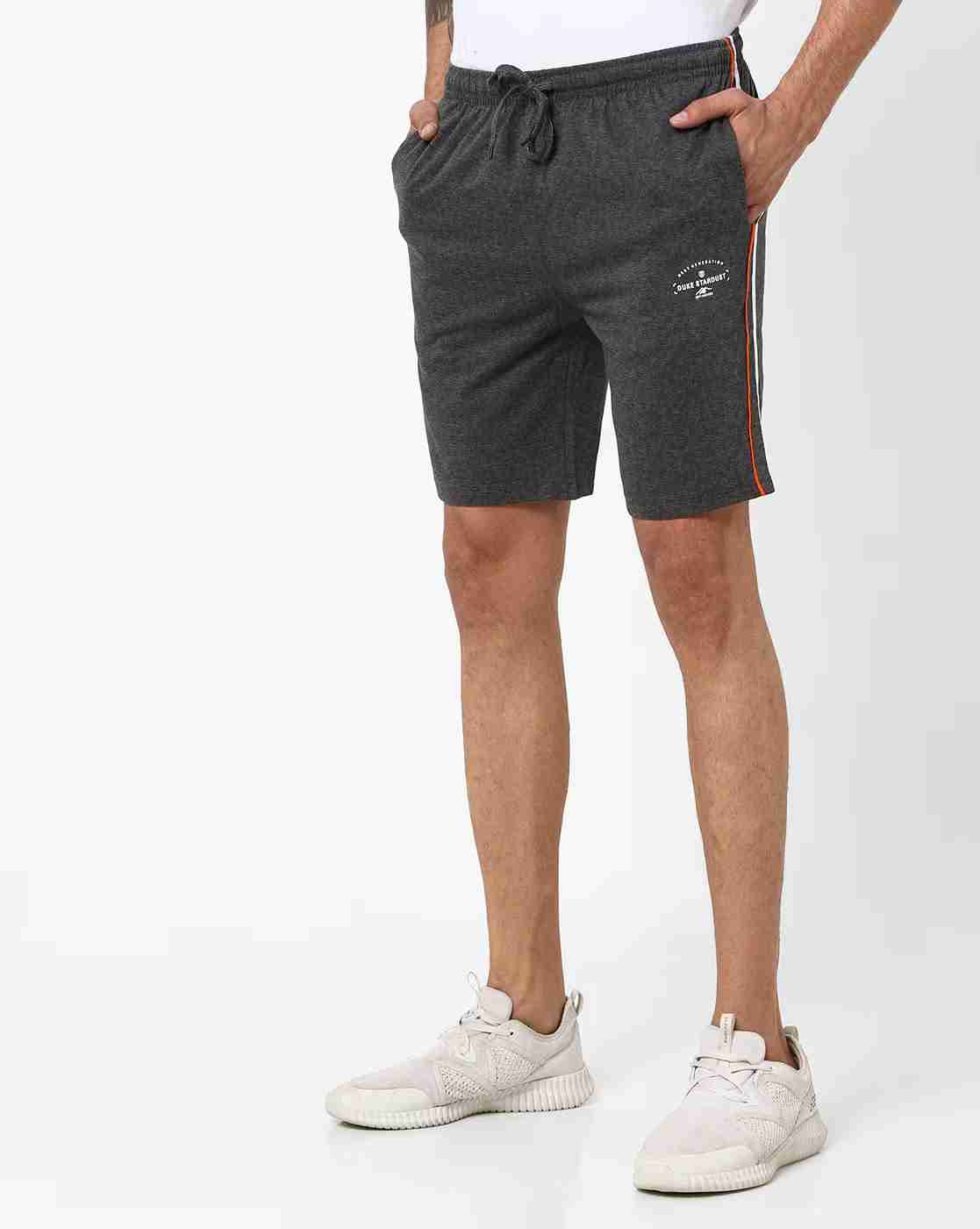 DUKE | Heathered Shorts with Contrast Piping|0