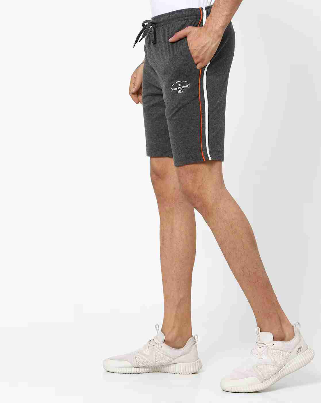 DUKE | Heathered Shorts with Contrast Piping|1