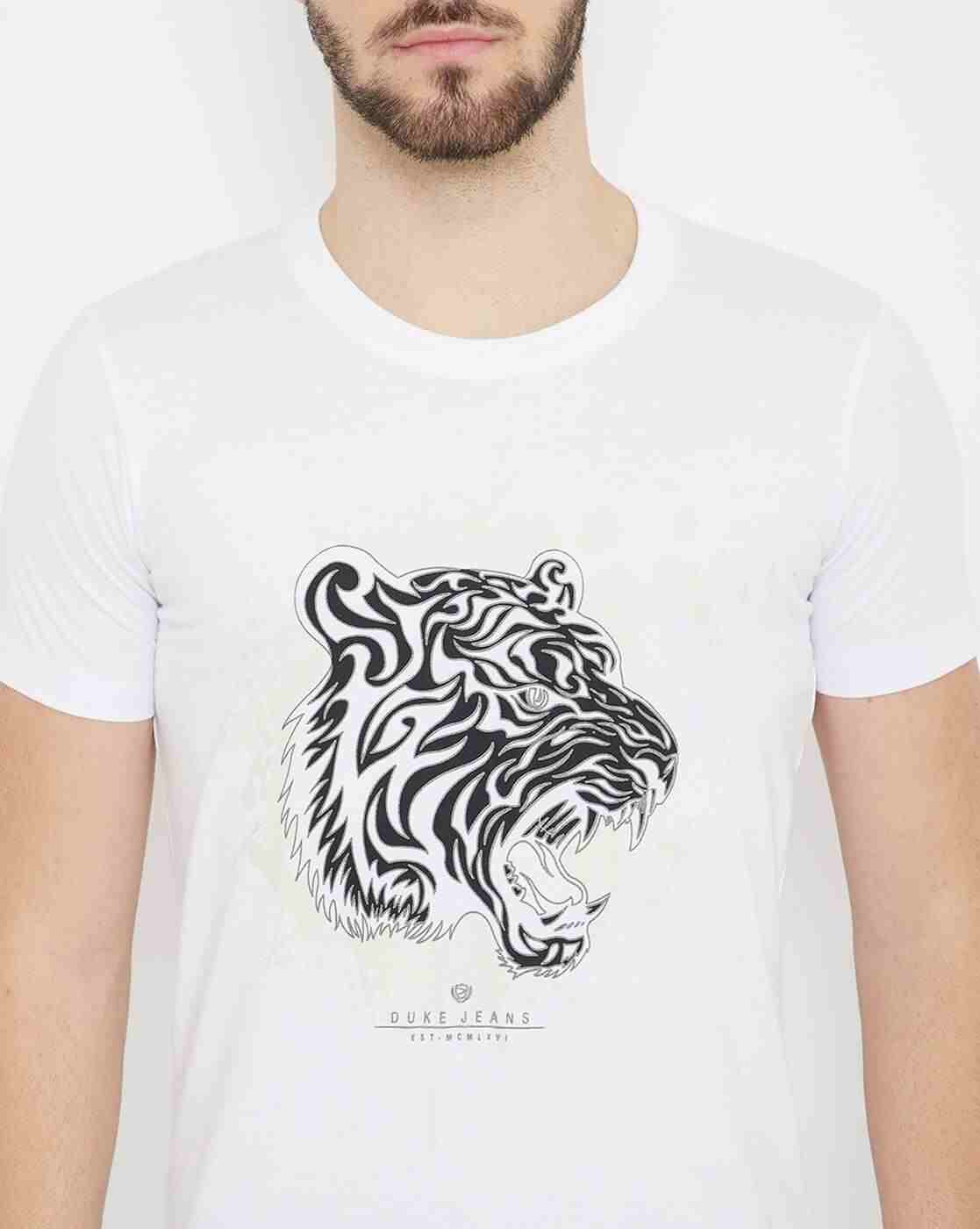 DUKE | Graphic Print Crew-Neck T-shirt|5