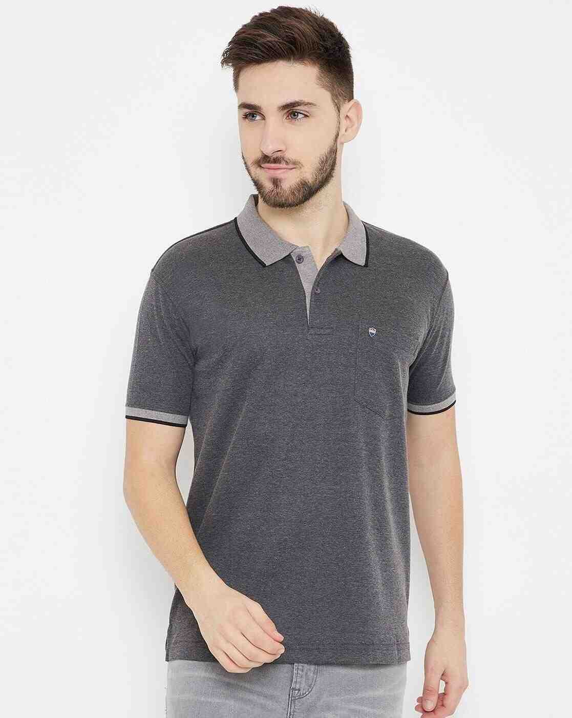 Slim Fit Polo T-shirt with Patch Pocket