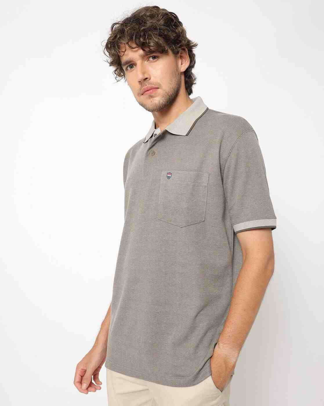 Slim Fit Polo T-shirt with Patch Pocket