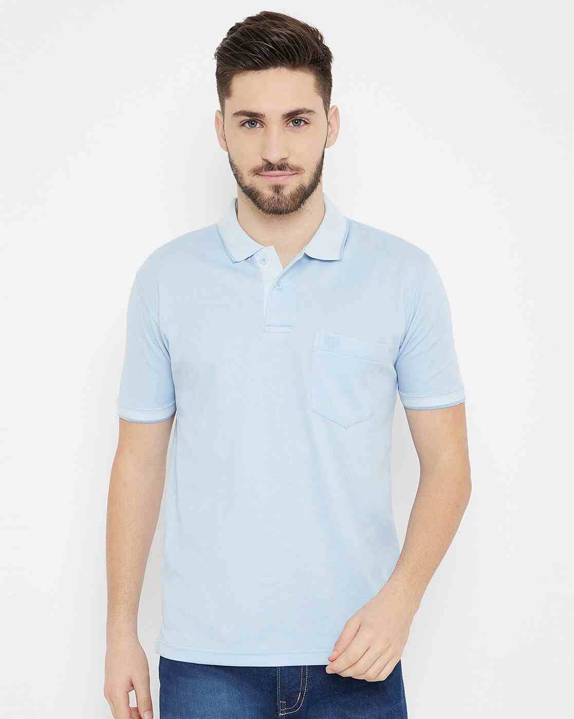 Slim Fit Polo T-shirt with Patch Pocket