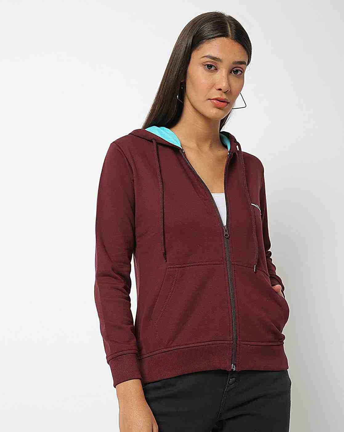 DUKE | Zip-Front Hoodie with Split Kangaroo Pockets|0