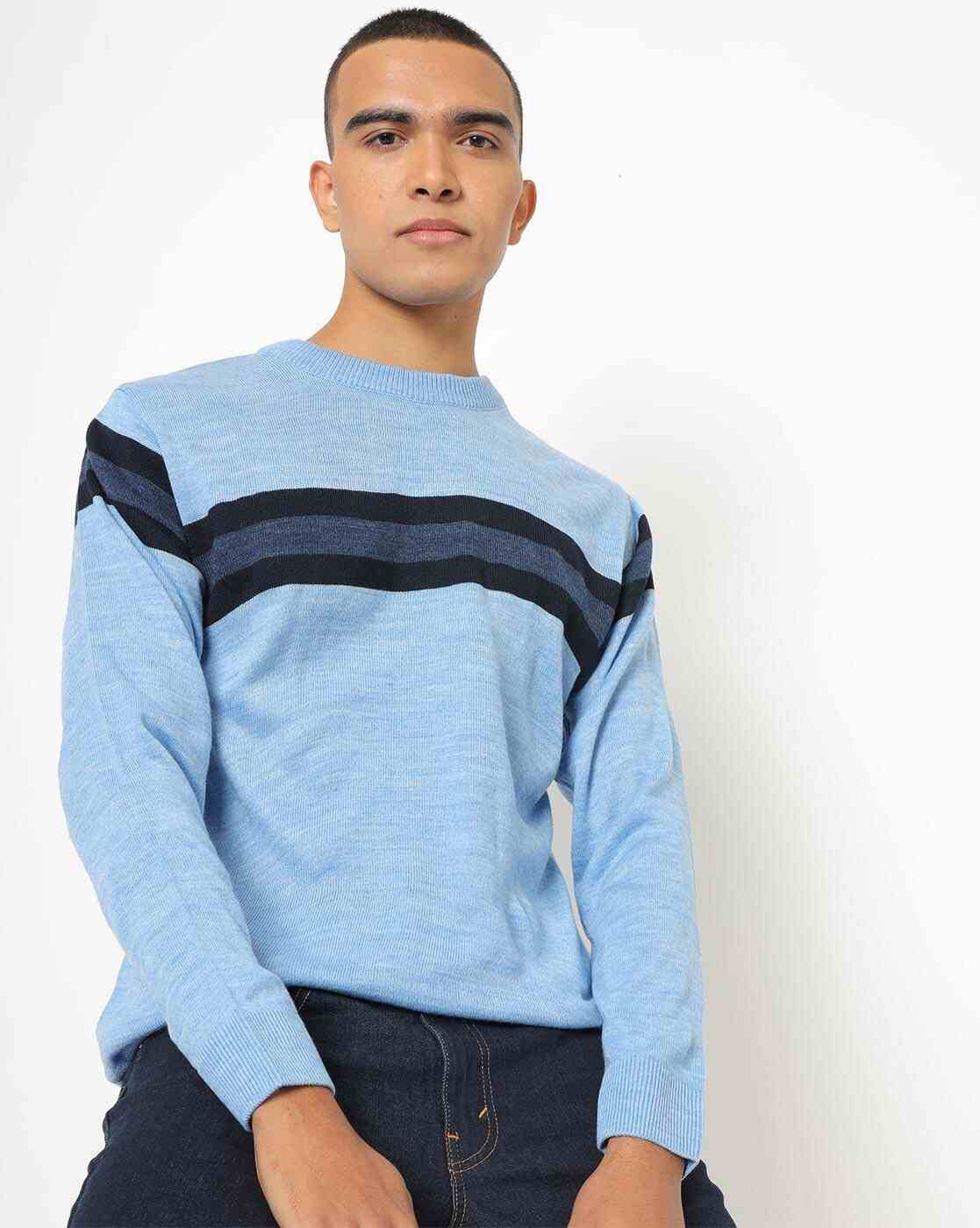 DUKE | Slim Fit Pullover with Contrast Stripes|0