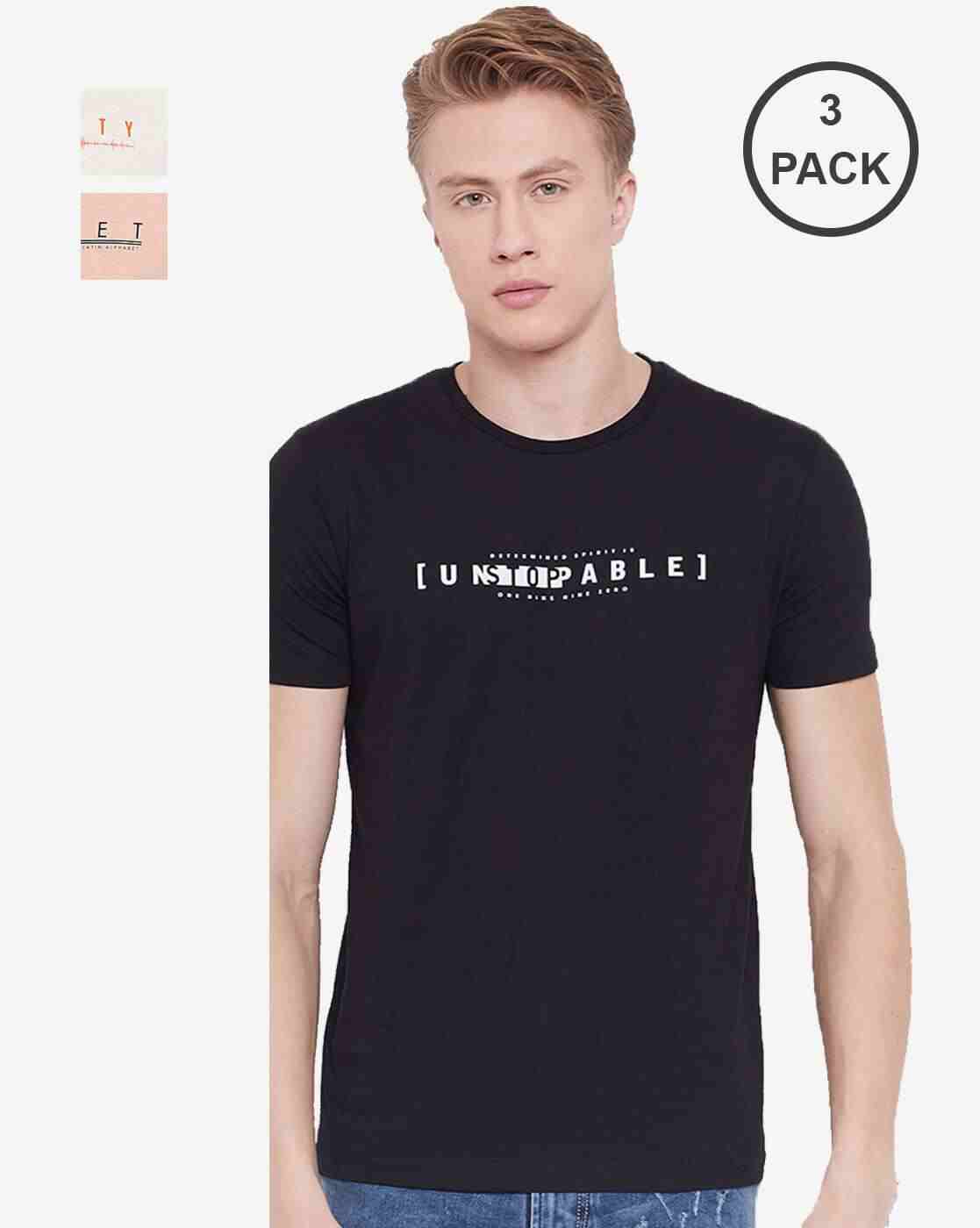 DUKE | Pack of 3 Slim Fit Crew Neck T-shirt|0