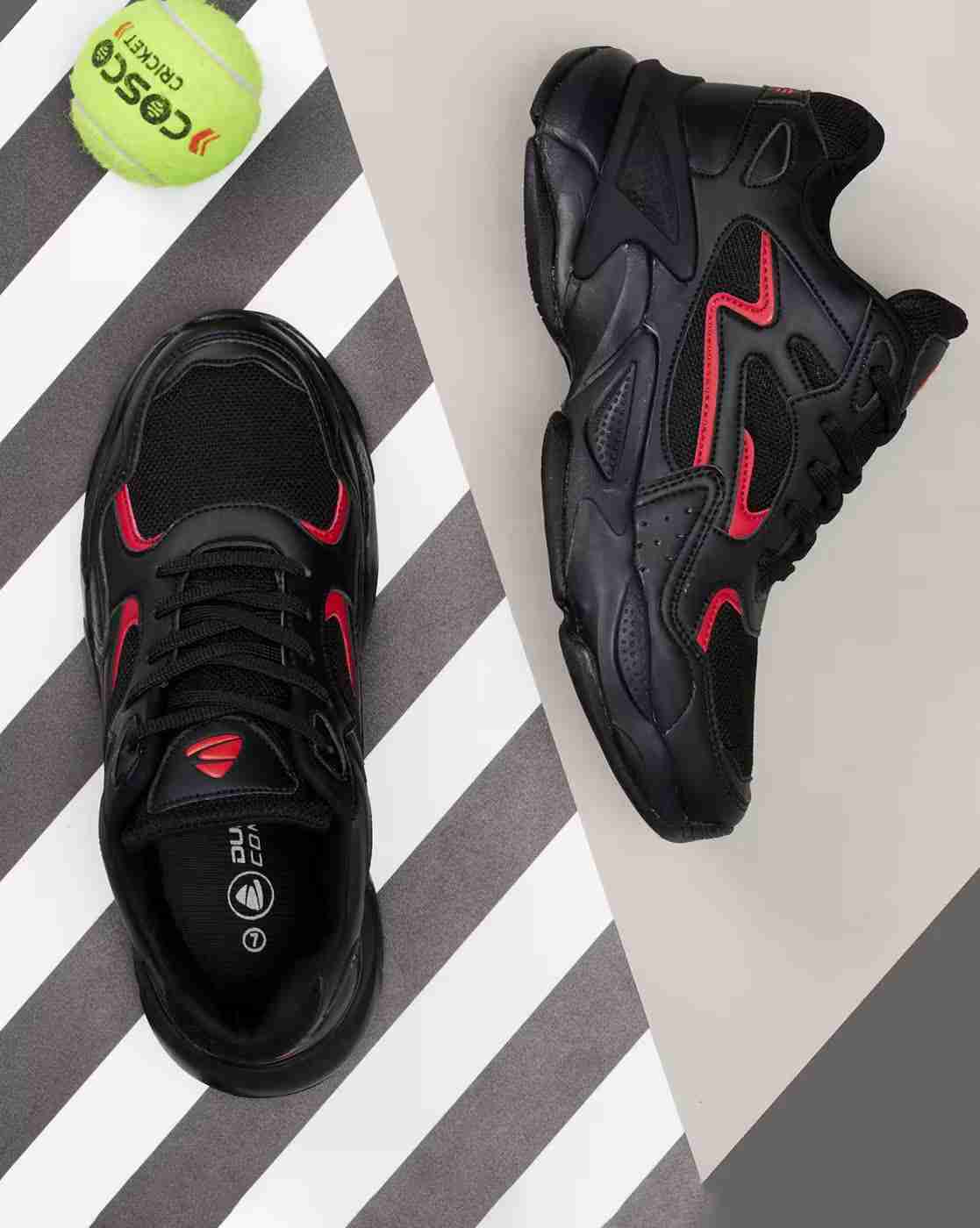 Panelled Lace-Up Running Shoes