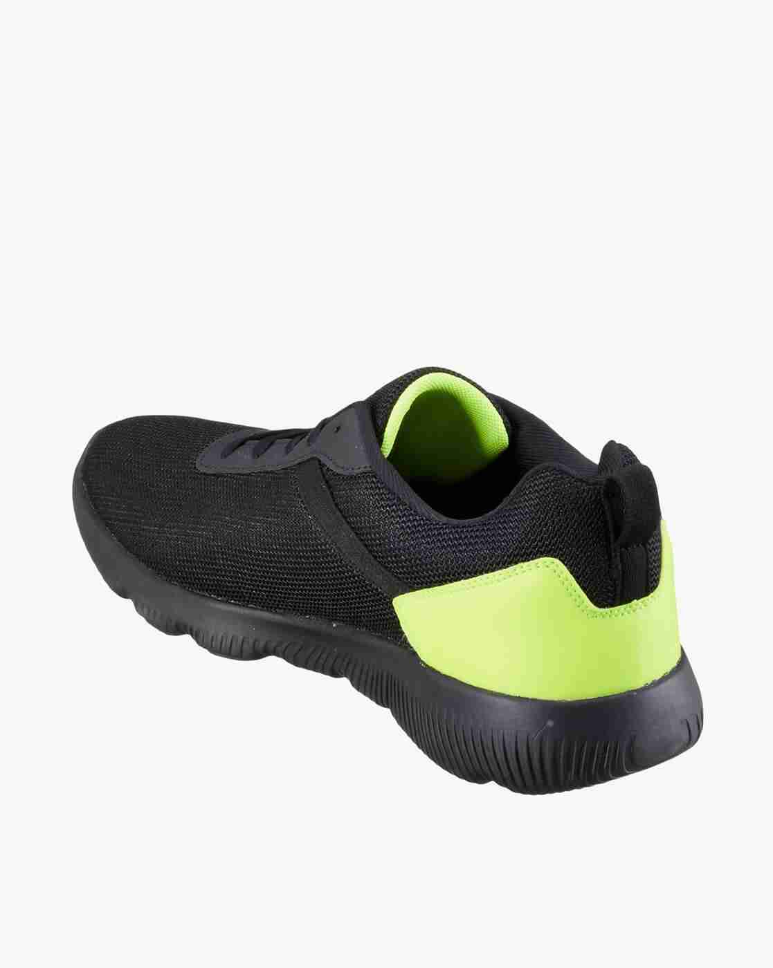 DUKE | Lace-Up Running Shoes with Contrast Heel Panel|2