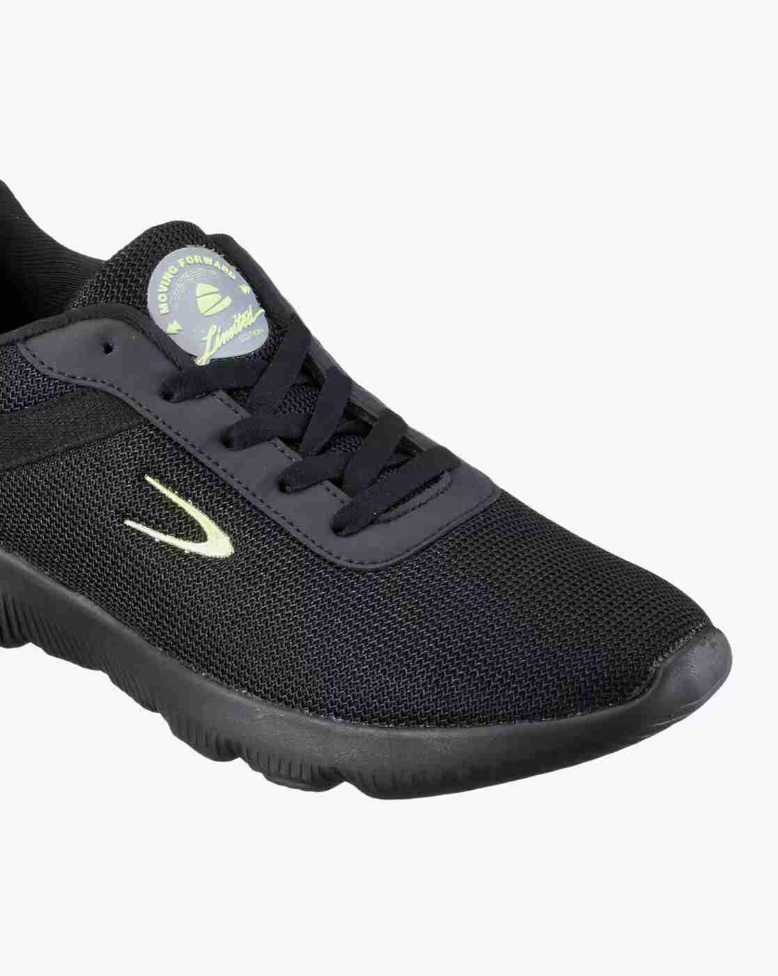 DUKE | Lace-Up Running Shoes with Contrast Heel Panel|4