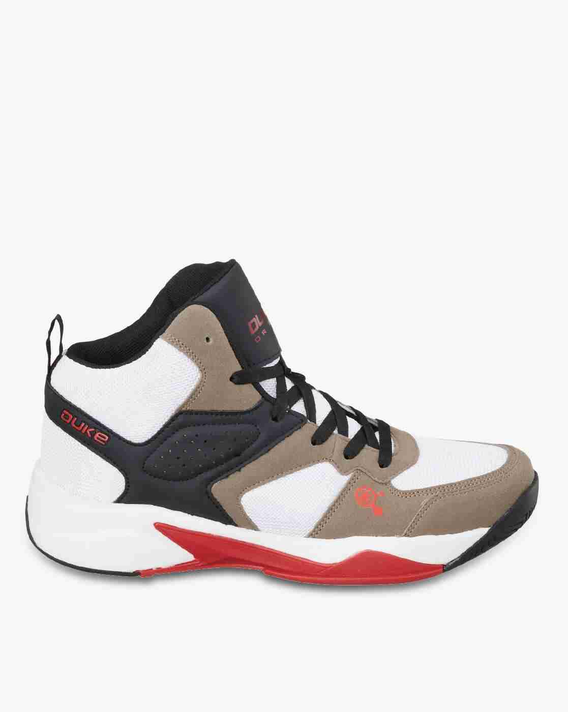 Colourblock Mid-Top Lace-Up Running Shoes