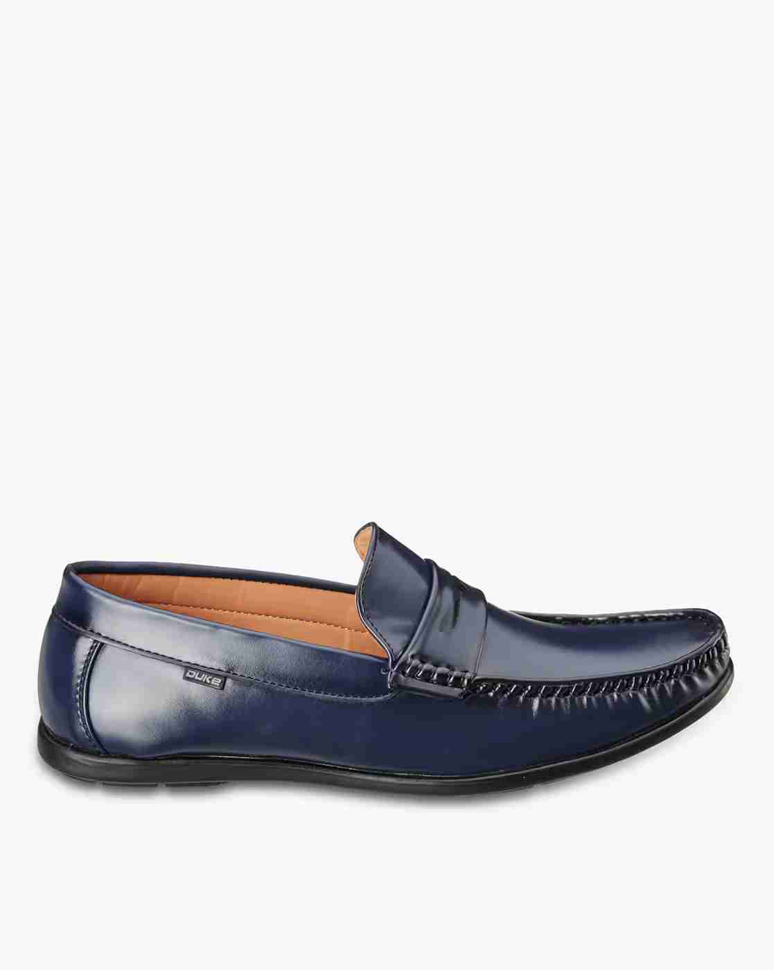 DUKE | Penny Loafers with Mock-Stitch Upper|1