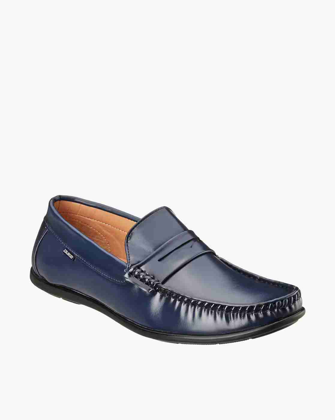 DUKE | Penny Loafers with Mock-Stitch Upper|2