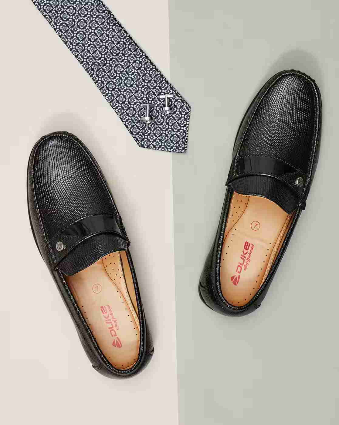 Reptilian Patterned Loafers