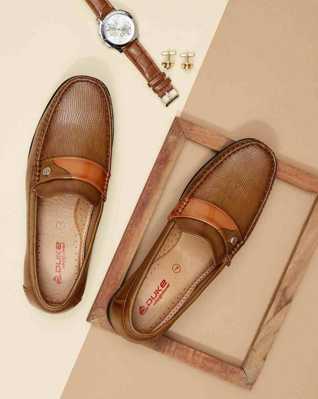 Reptilian Pattern Loafers
