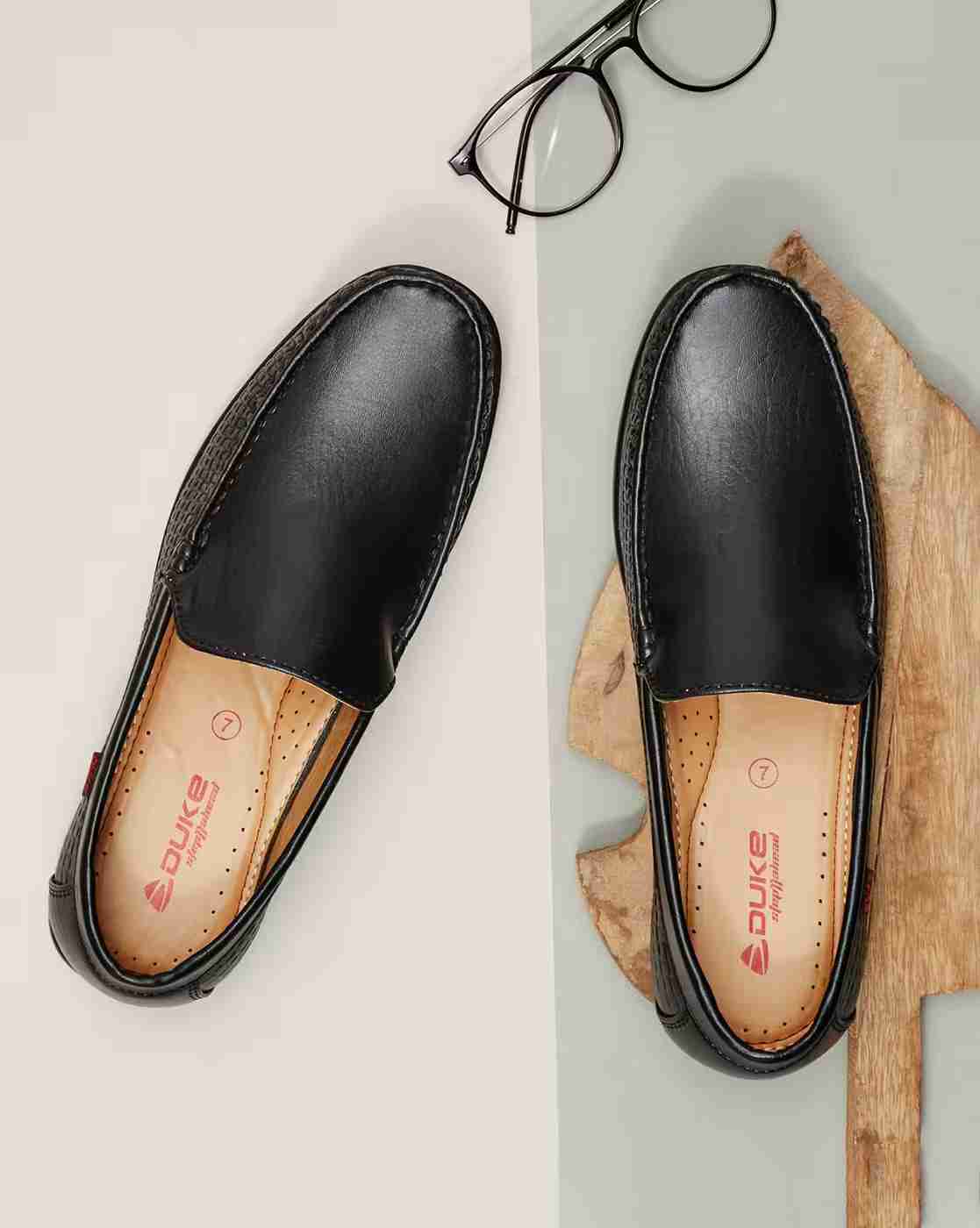 DUKE | Croc-Embossed Loafers|0