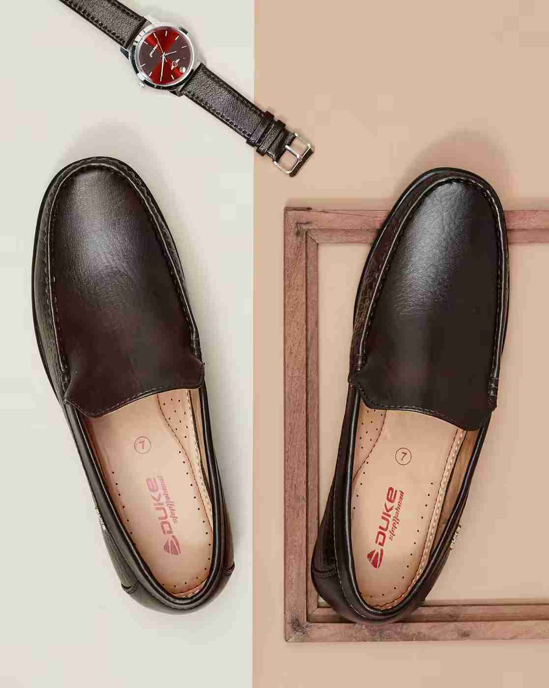 Croc-Embossed Loafers