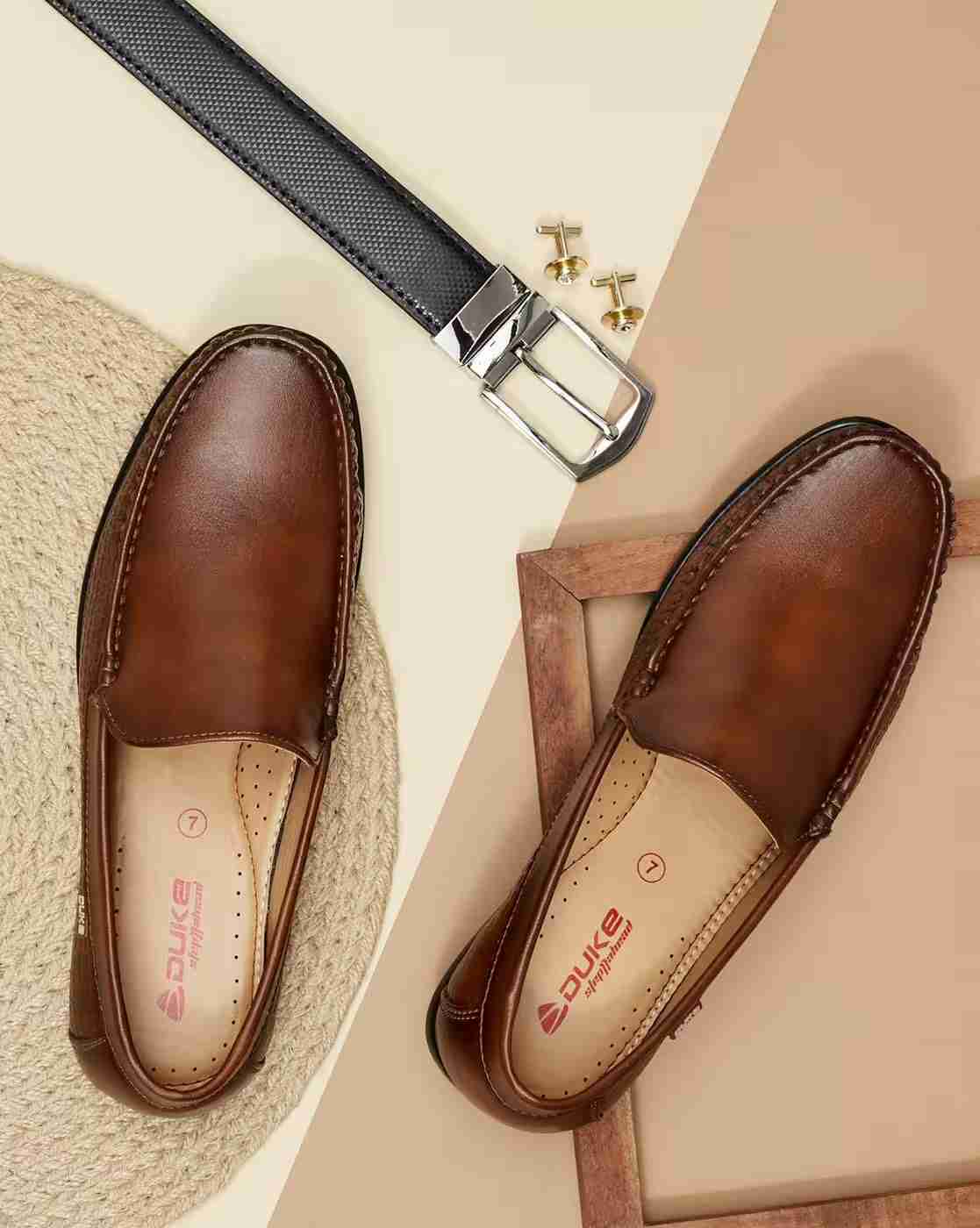 Croc-Embossed Loafers