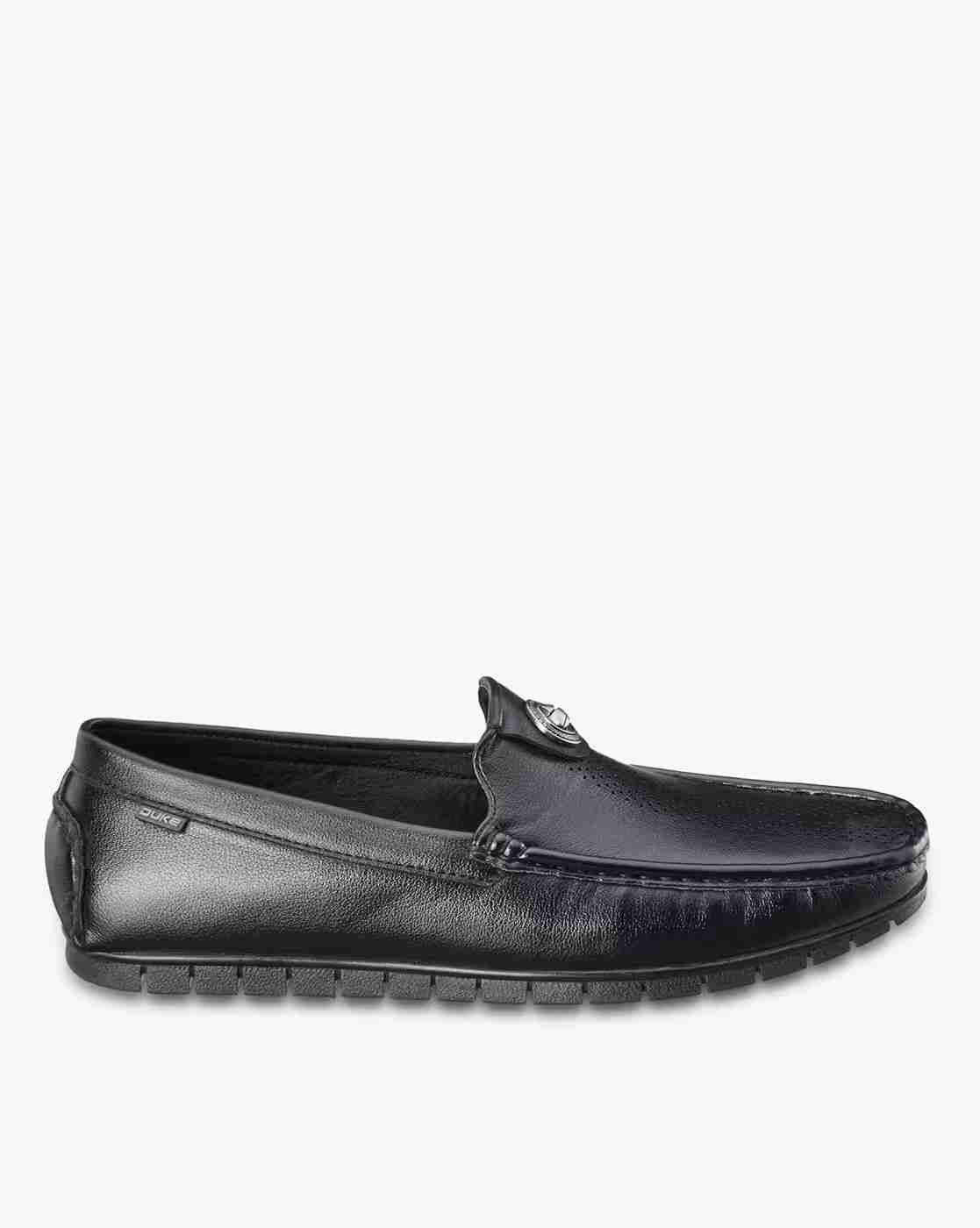 Low-Top Loafers with Metal Accent