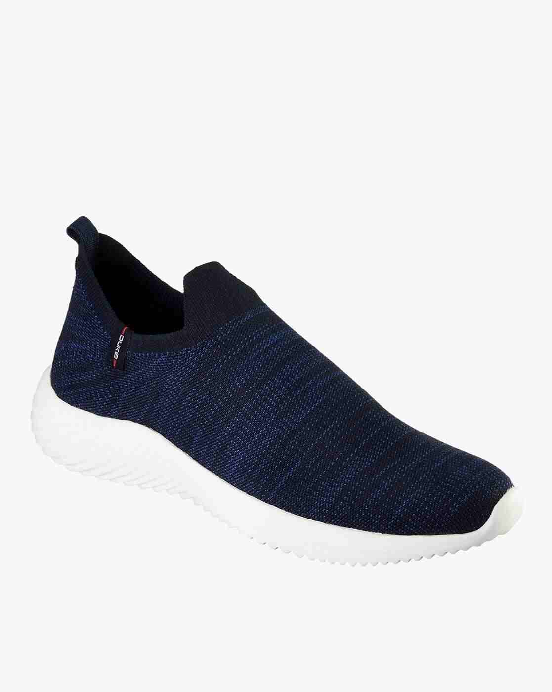 DUKE | Striped Slip-On Running Shoes with Pull-Up Tab|1