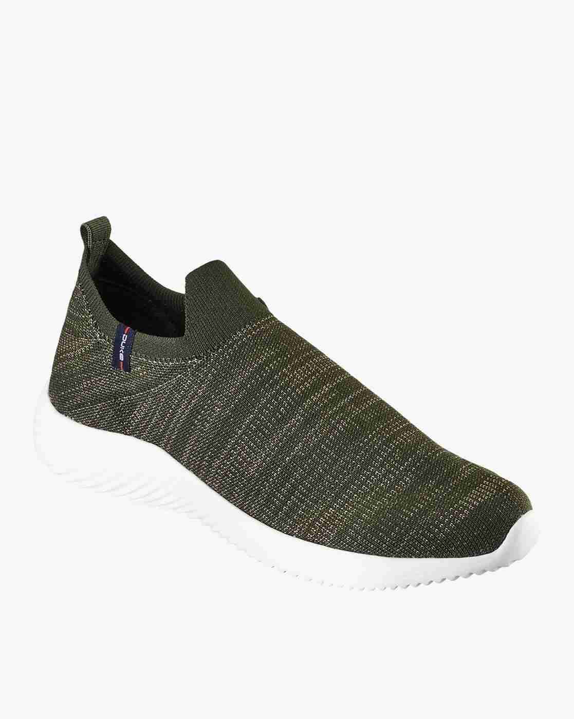 DUKE | Striped Slip-On Running Shoes with Pull-Up Tab|1