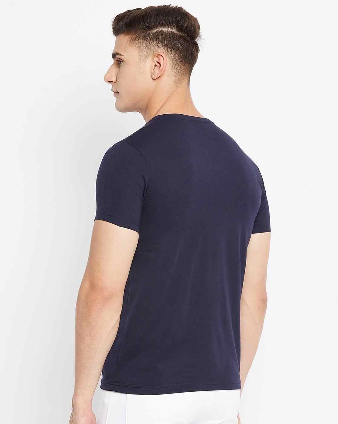 DUKE | Typographic Print Slim Fit Crew-Neck T-shirt|3