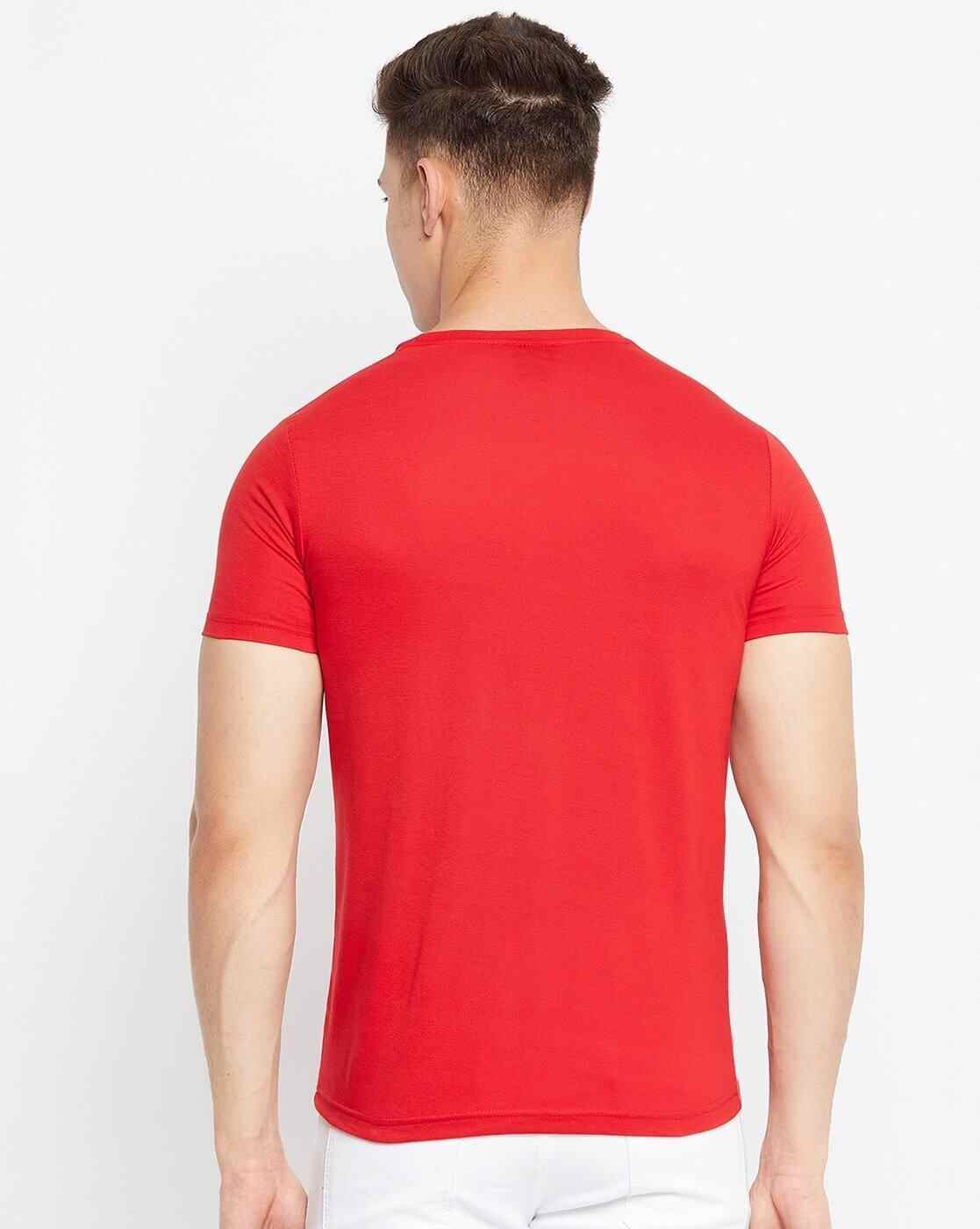 DUKE | Typographic Print Slim Fit Crew-Neck T-shirt|4