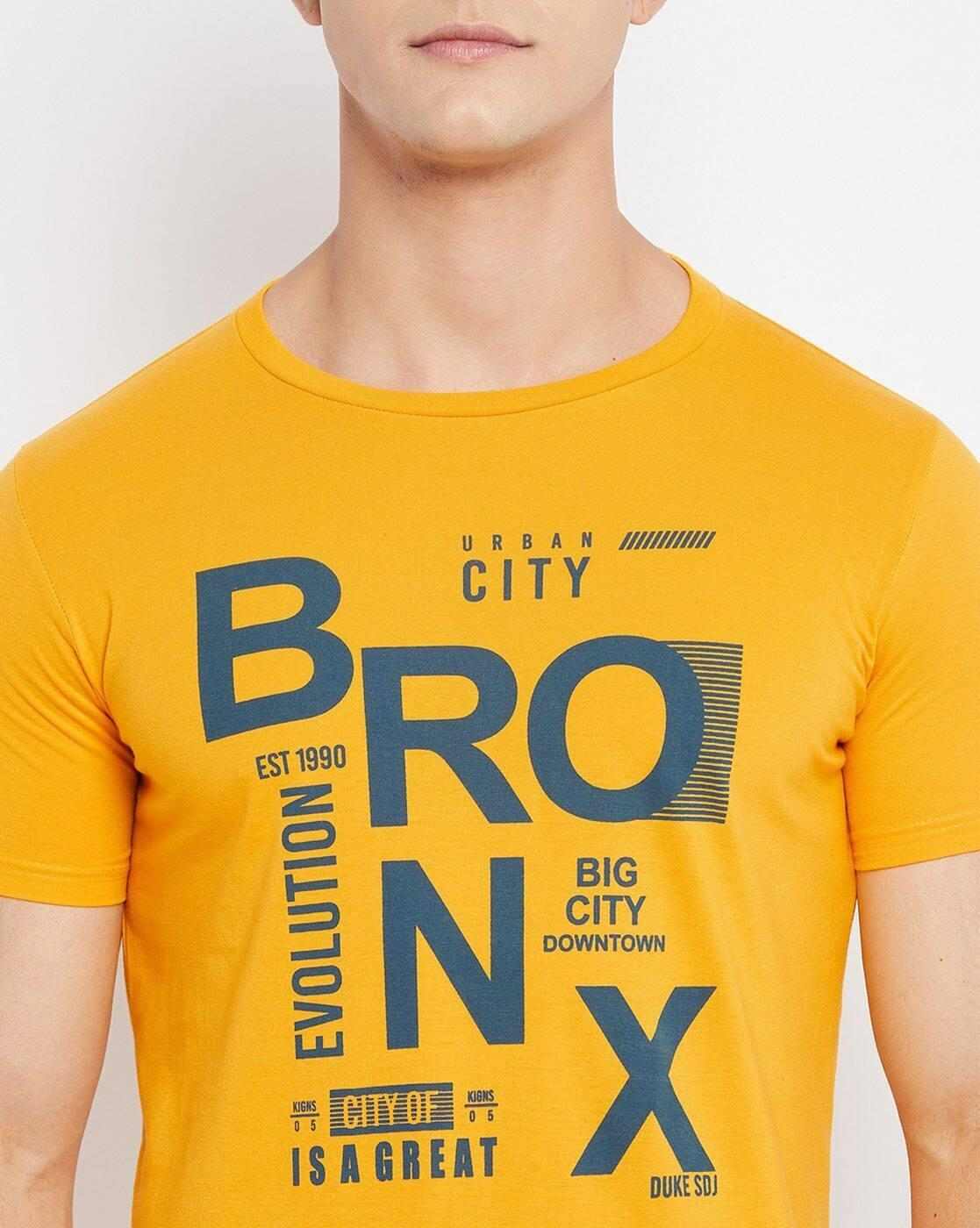 DUKE | Typographic Print Slim Fit Crew-Neck T-shirt|7