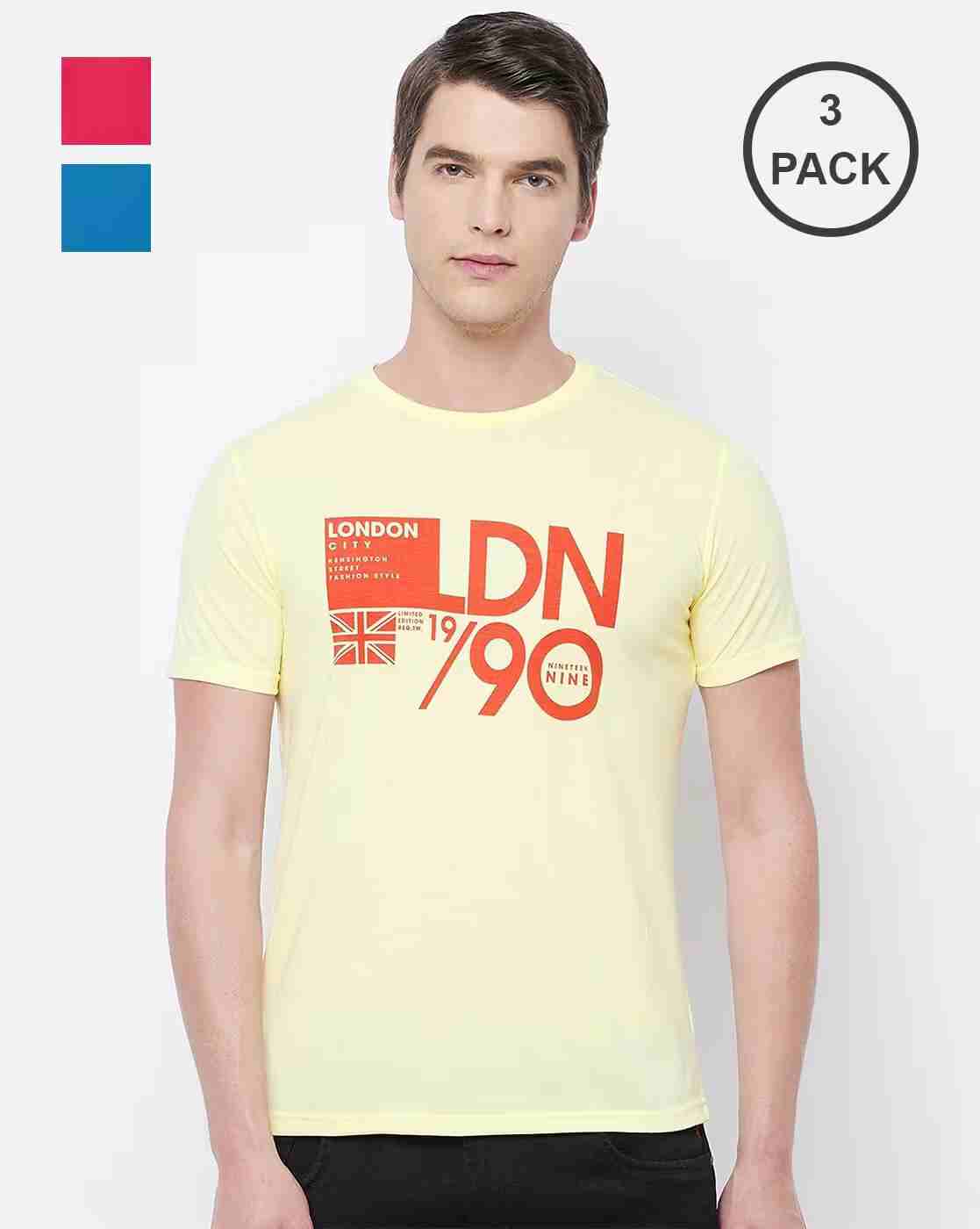 Typographic Print Slim Fit Crew-Neck T-shirt