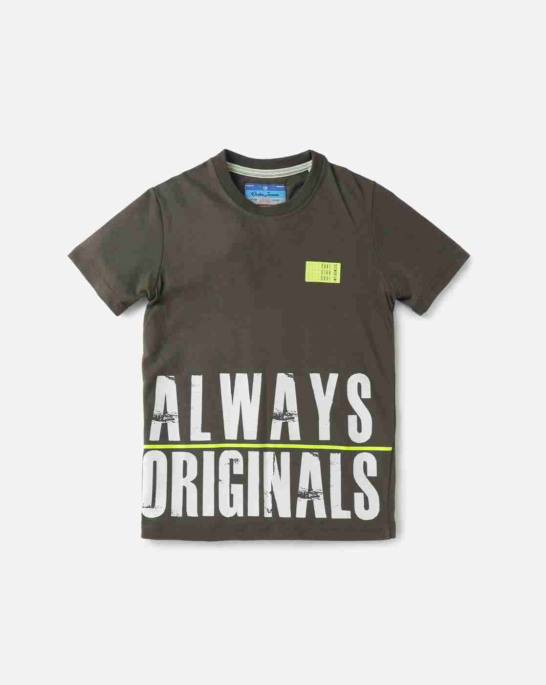Typographic Print Crew-Neck T-shirt