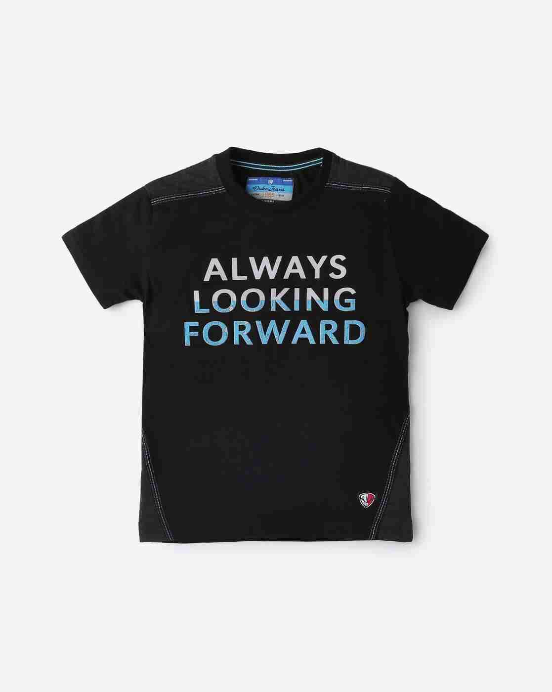 Typographic Print Crew-Neck T-shirt