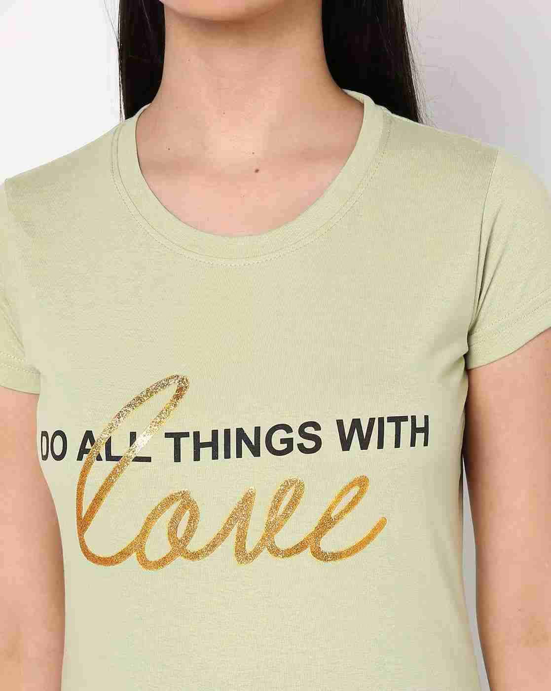 DUKE | Typographic Print Slim Fit Round-Neck Top|2