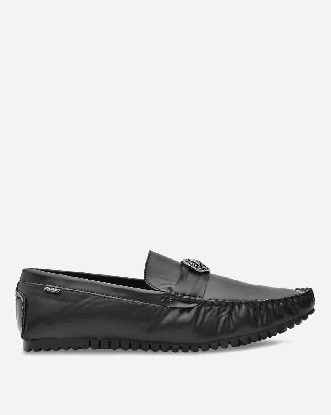 Low-Top Loafers with Metallic Accent