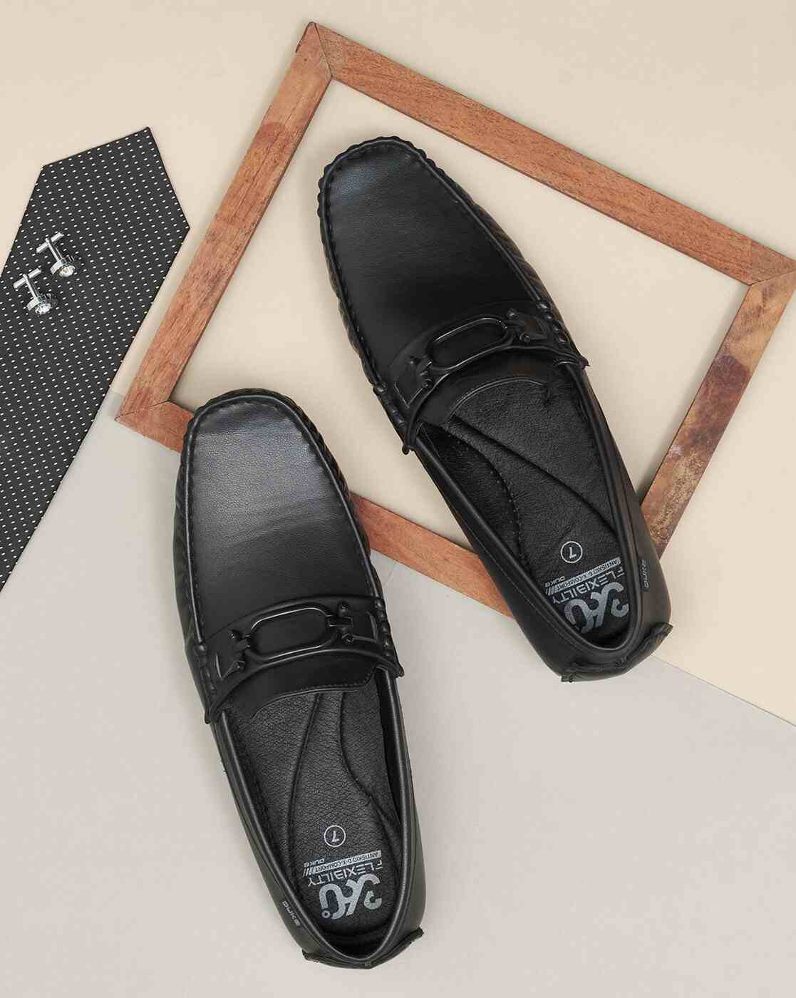 DUKE | Slip-On Loafers with Metal Accent|0