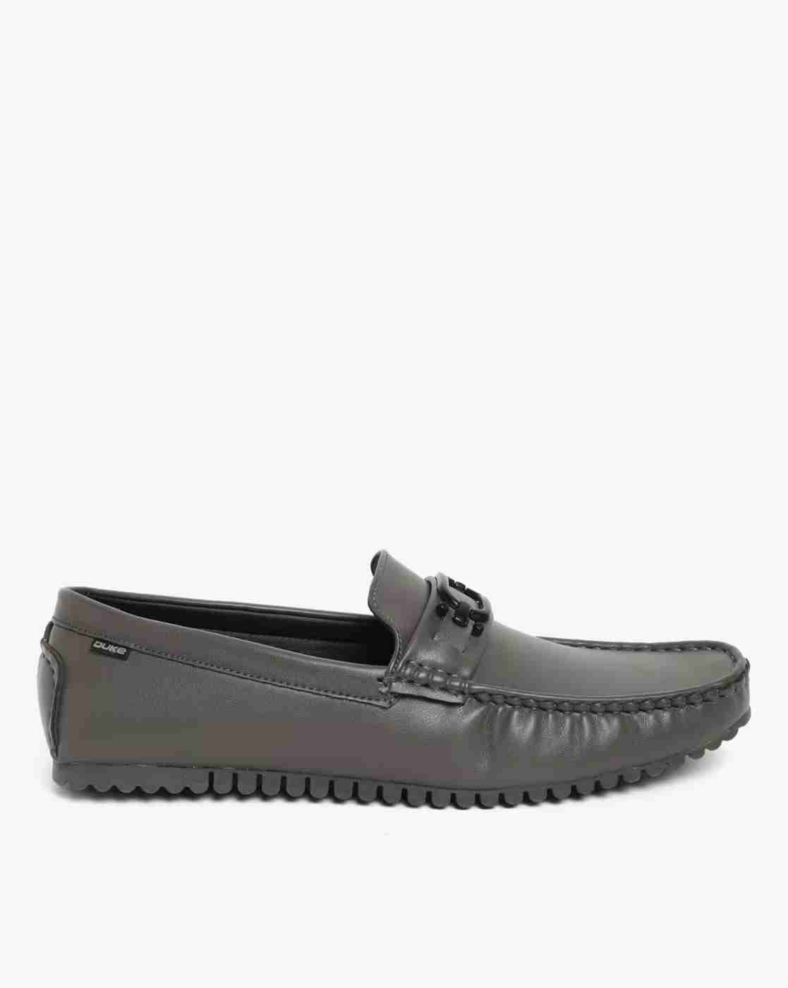 Slip-On Loafers with Metal Accent