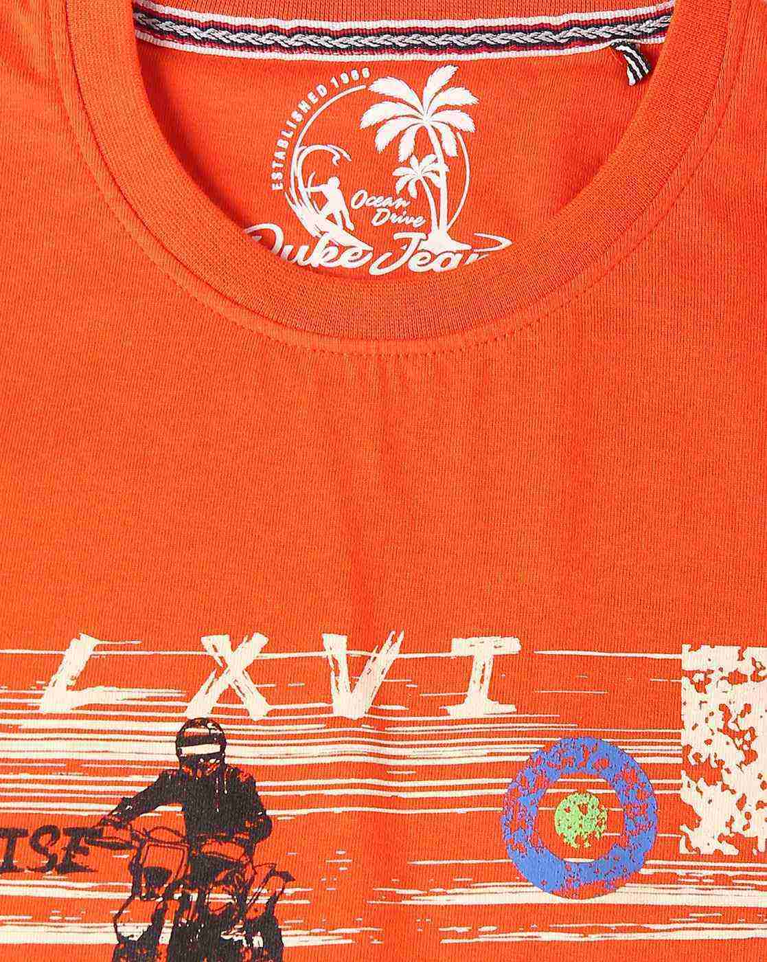 DUKE | Graphic Print Crew-Neck T-Shirt|2
