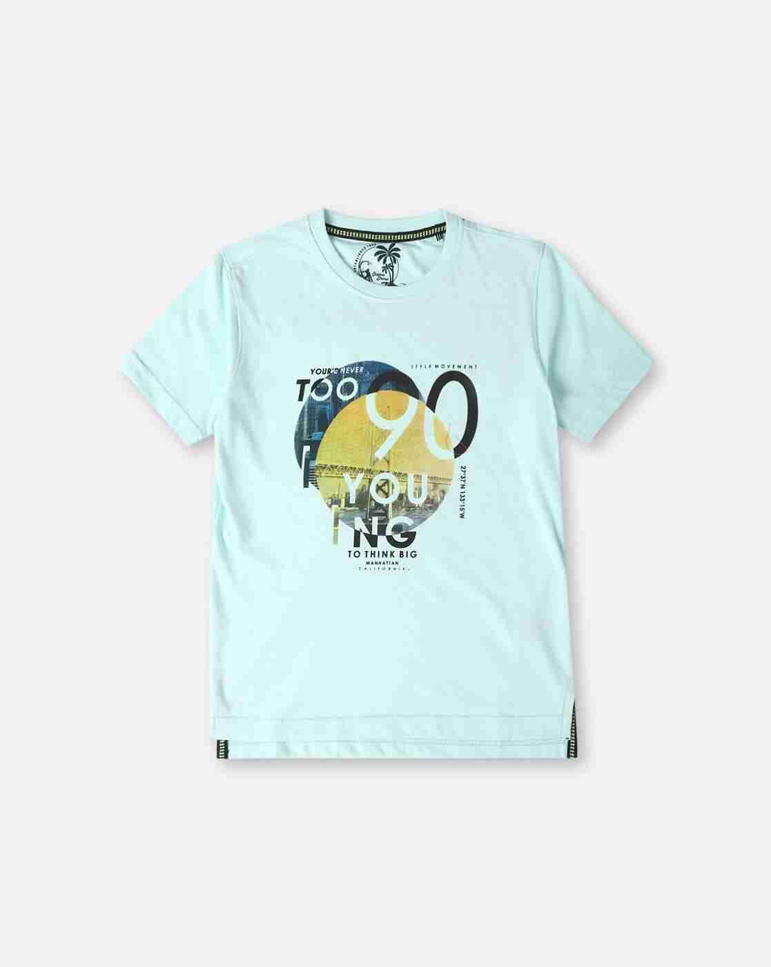 Graphic Print Round-Neck T-shirt